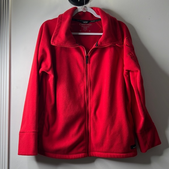 19• Calvin Klein Performance Fleece Jacket Zipper - Picture 1 of 1